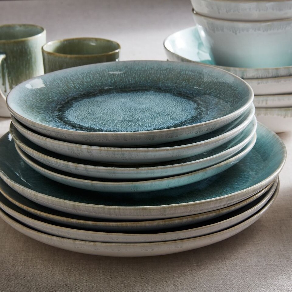 Reactive Stoneware Dinner Plates West Elm UK